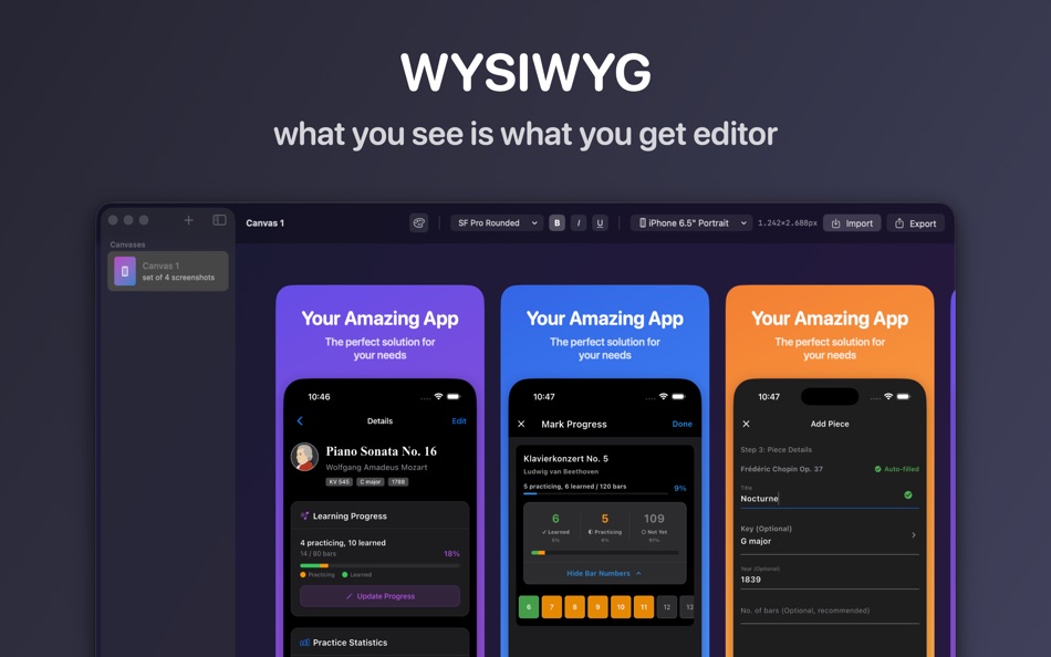 #5. Store Screenshots (macOS) 作者: Leon Fellner