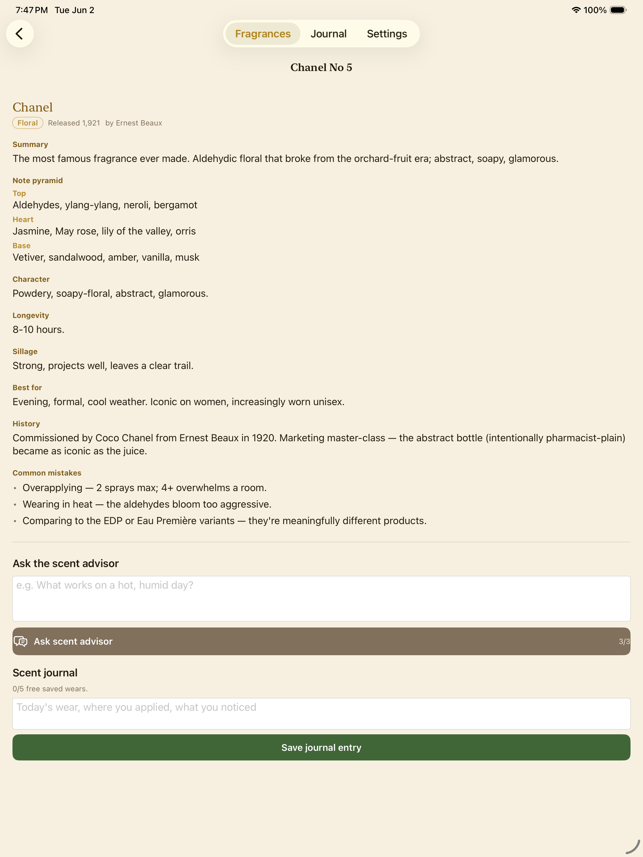 PerfumeNotes screenshot 7
