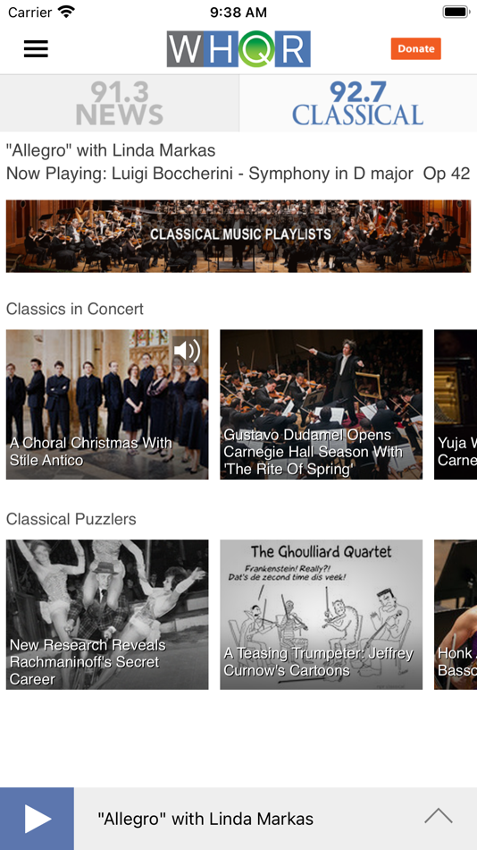 #3. WHQR Public Radio App (iOS) 来自: Friends of Public Radio, Inc.