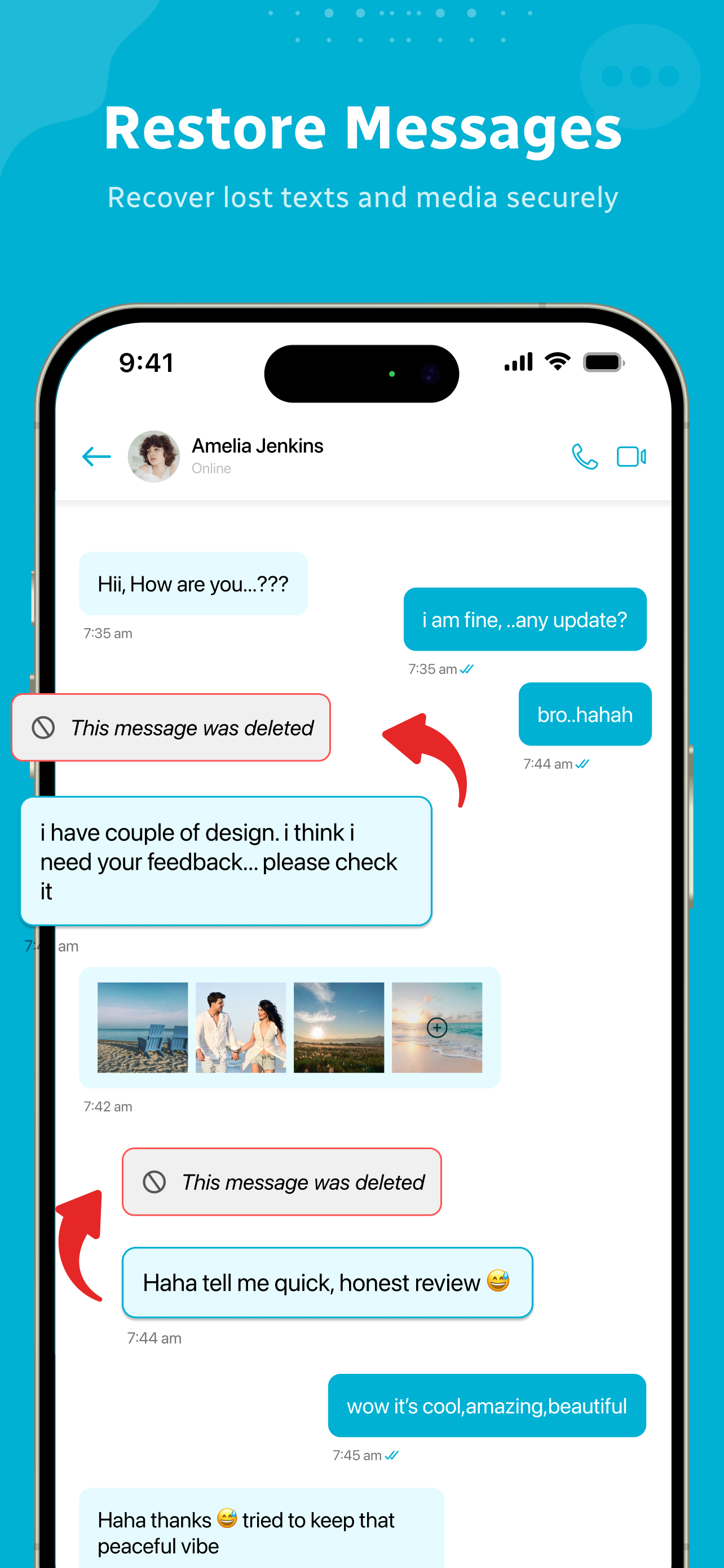 Messages Recovery : Restore