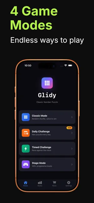 Glidy - Number Puzzle & Brain screenshot 3