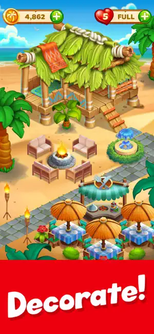 Tropic Trouble Match 3 Builder screenshot 4