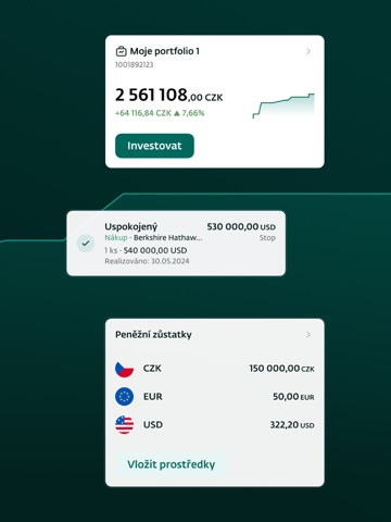 J&T Banka - Česká republika iPad screenshot