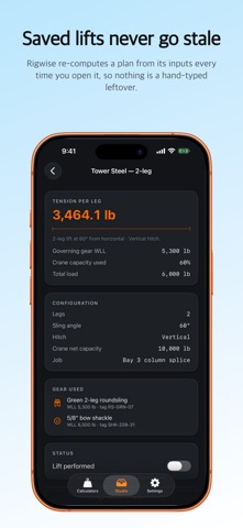 Rigwise: Rigging Calculator Screenshot 8 of 8