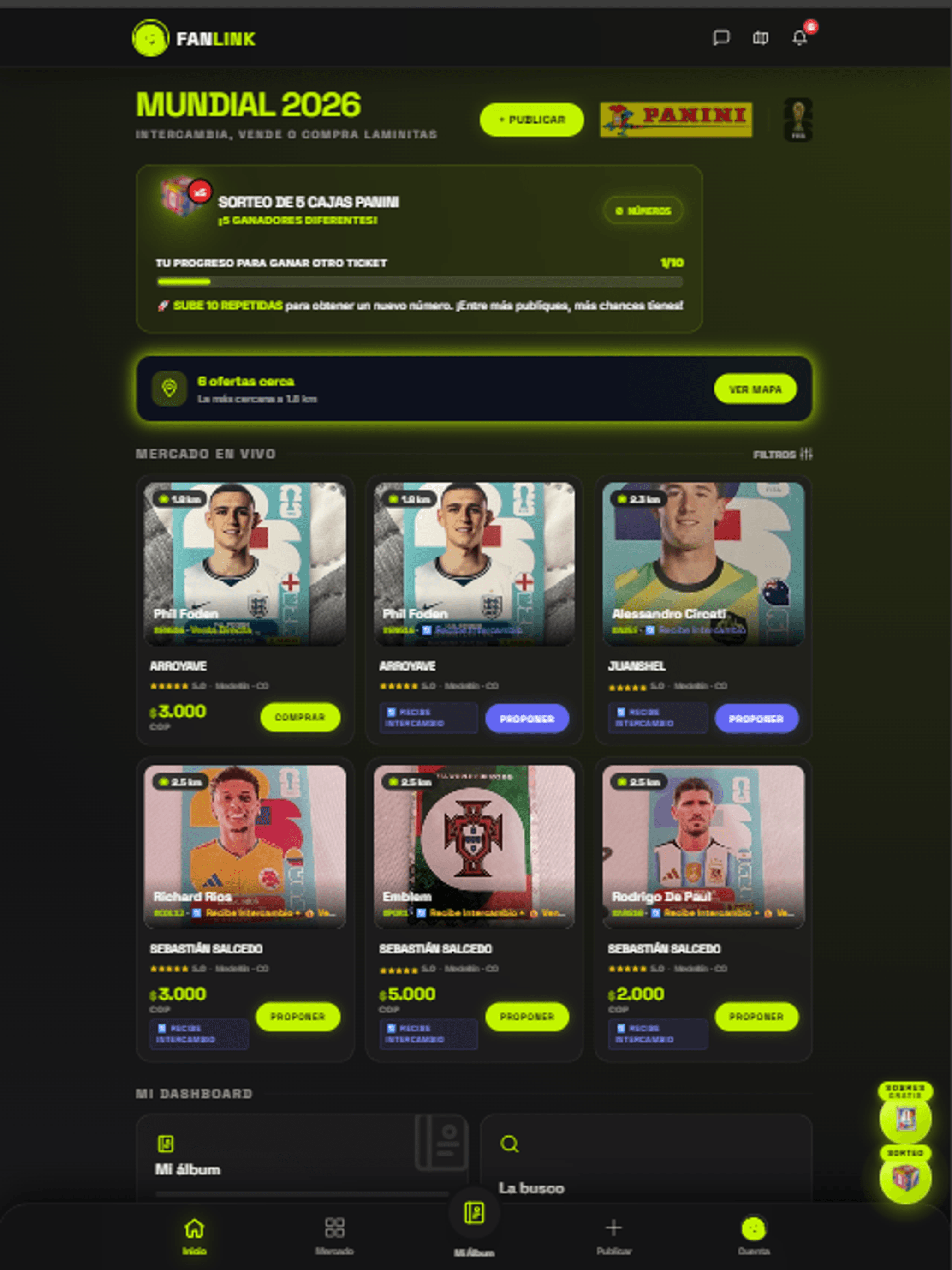 FanLink: Repetidas Panini