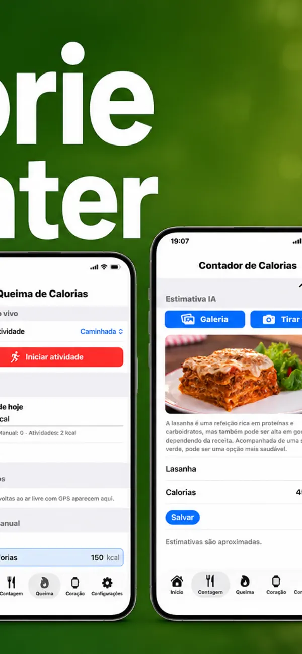 Screenshot #2 pour Calorie Counter Heart Monitor