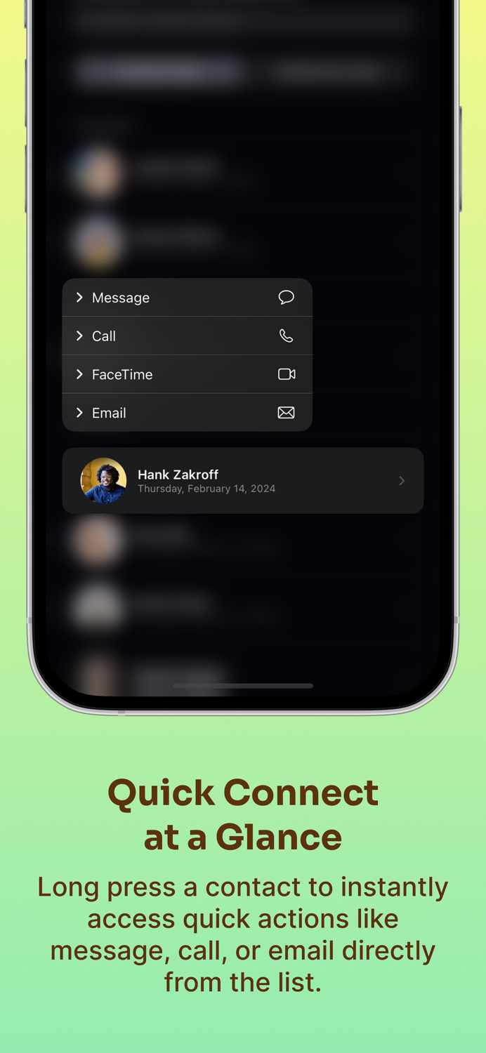 Recent Contacts - LinkUp