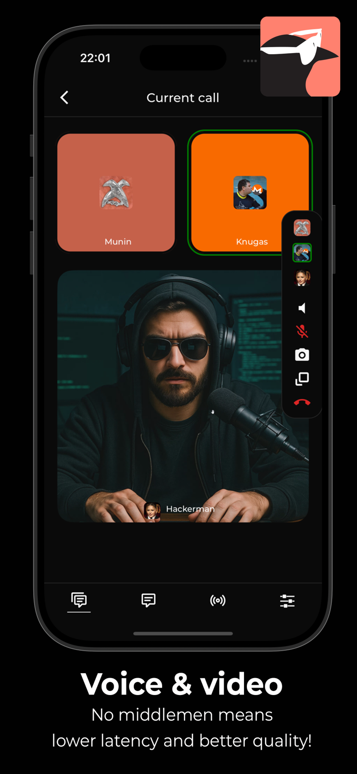 Hugin Messenger screenshot 4