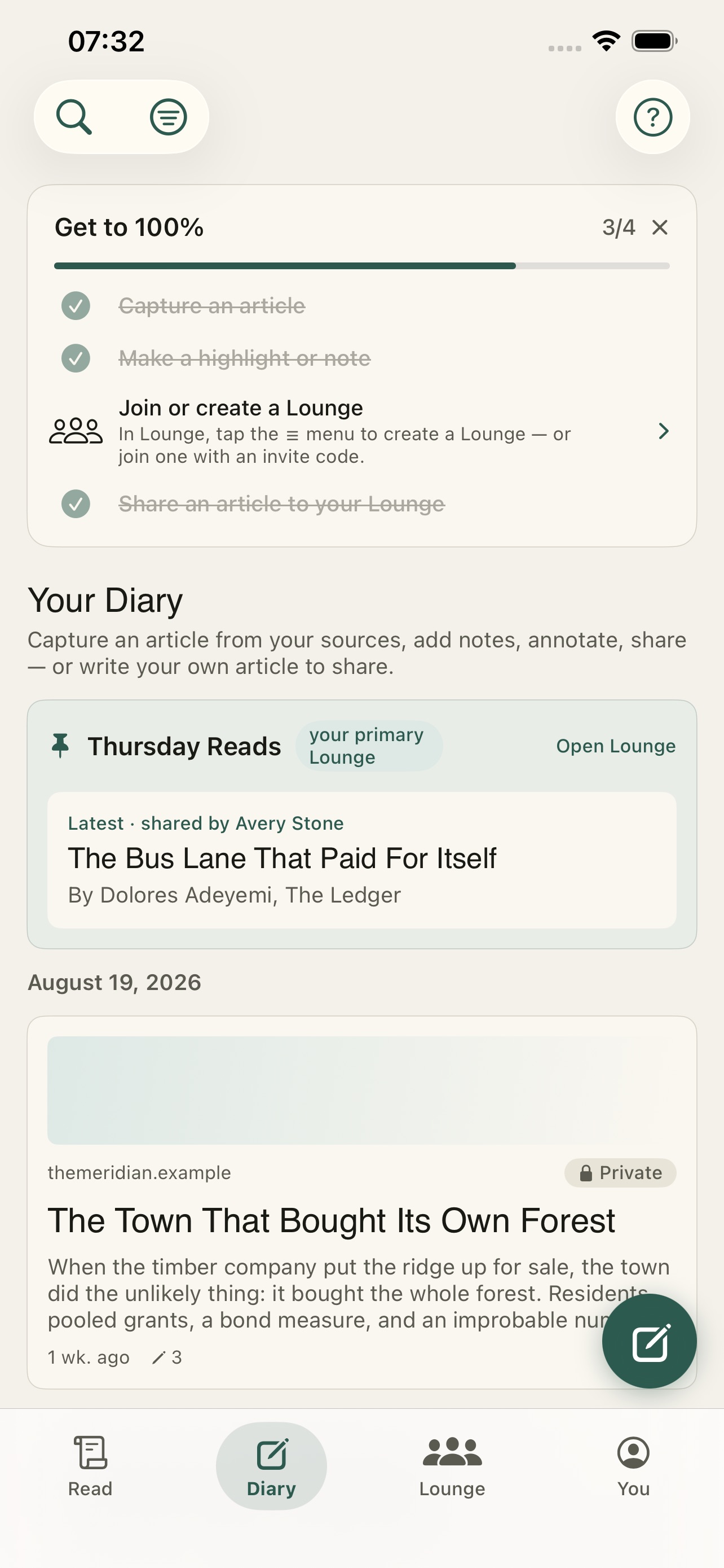 Screenshot 3 of NewsDiary