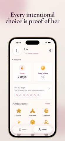 Vesper: Screen Time Ritual iPhone screenshot