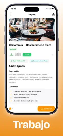 Captura de pantalla de Huesca City en iPhone 6