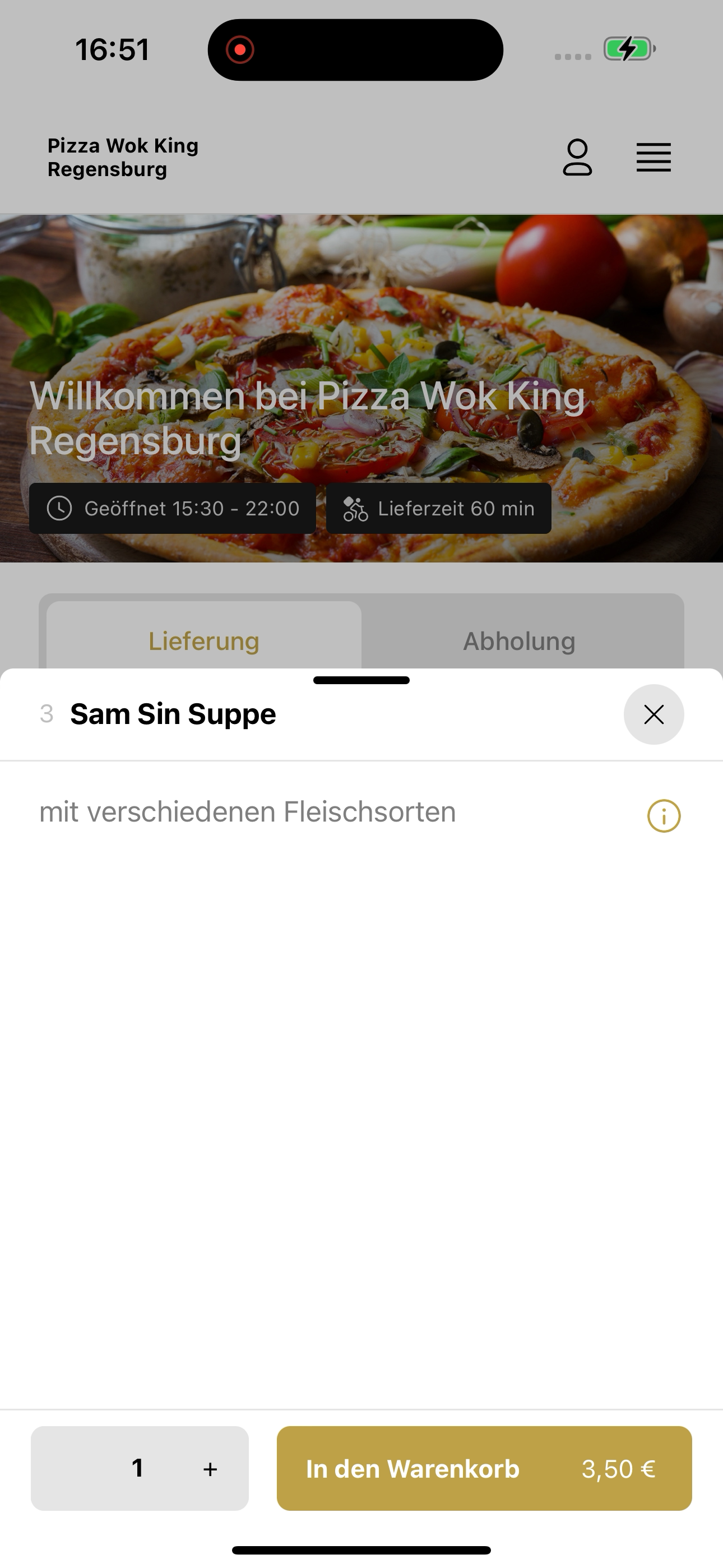 Pizza Wok King Regensburg screenshot 4
