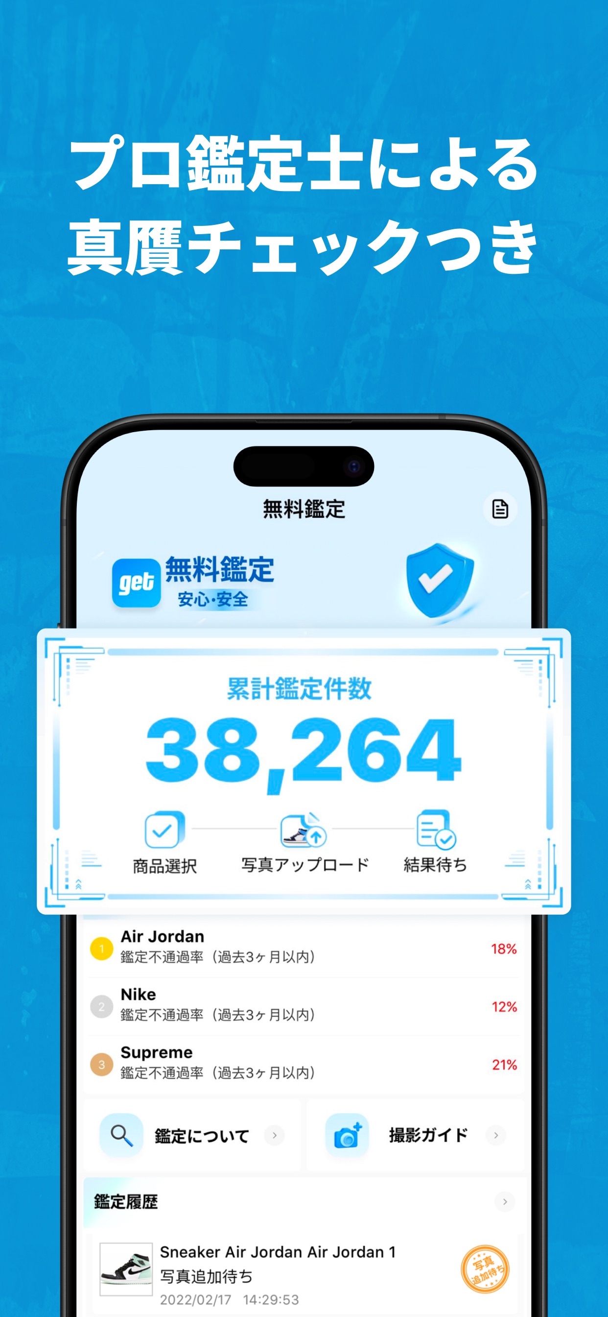 プロ鑑定士による真贋チェックつき