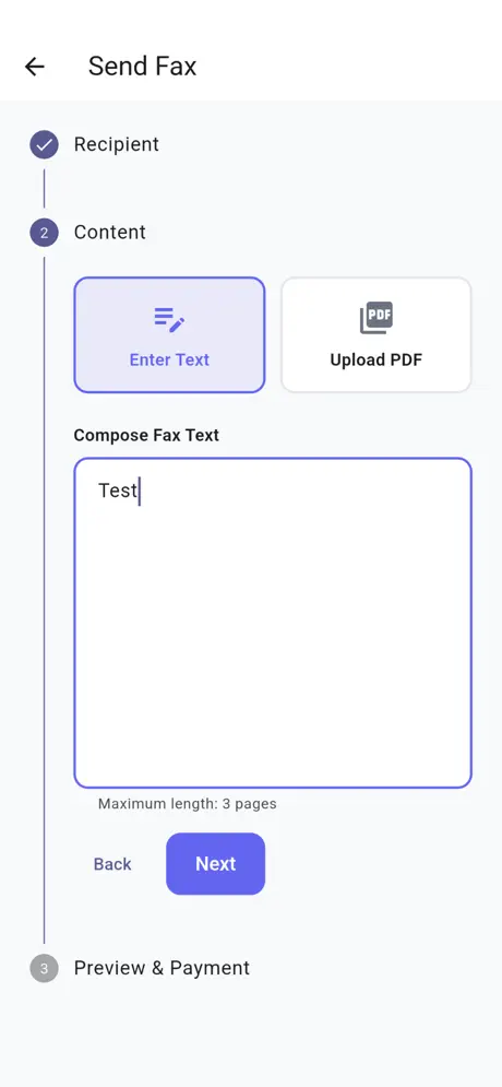 FaxKlick‑App screenshot 4