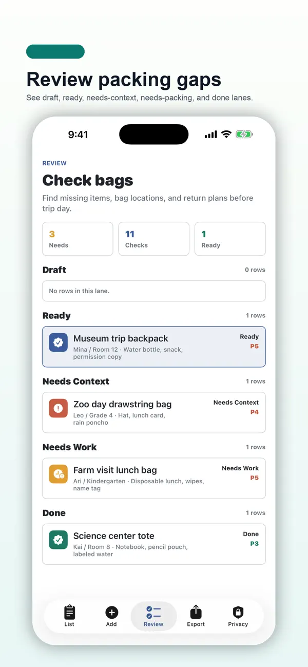 Screenshot #3 pour Field Trip Bag Pad