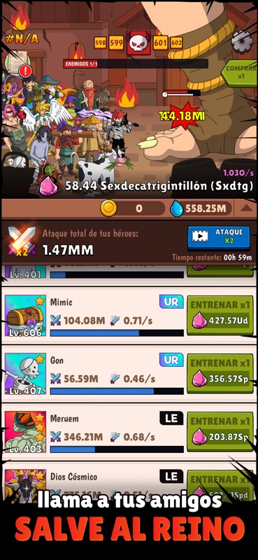 Hero Hero Clicker - Idle Games screenshot 2