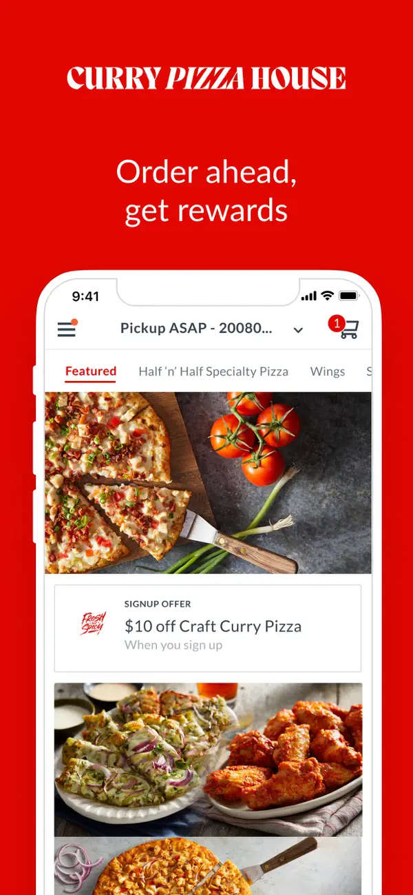 Screenshot #1 pour Curry Pizza House Rewards