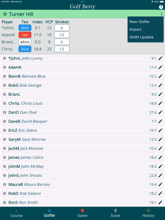 Golf Betty - Games for Golfers