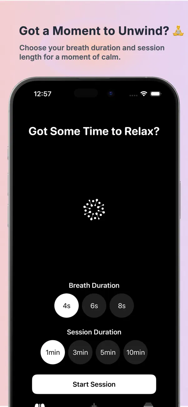 Screenshot #2 pour XHALE: Mindful Breathing