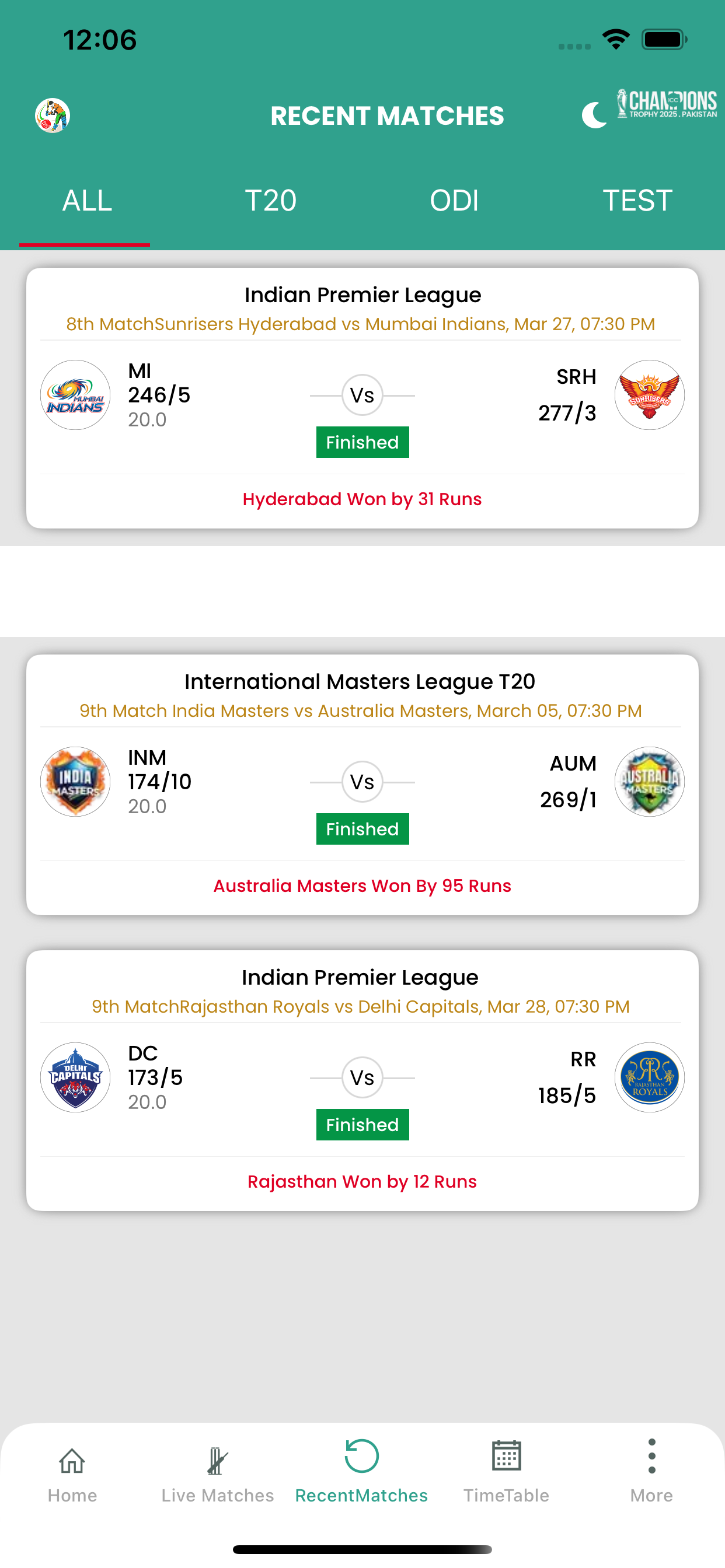Cricline Live