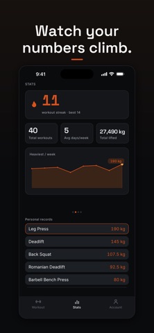 PRGRS - Workout Tracker screenshot