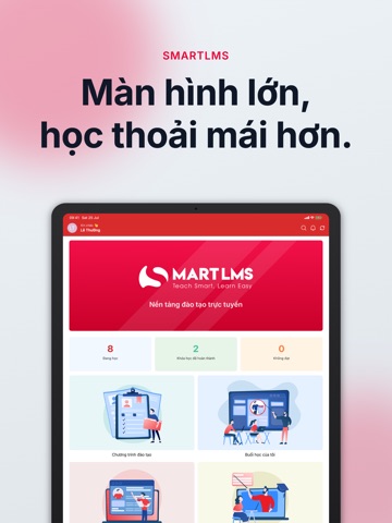 SmartLMS - Bình dân học vụ số iPad screenshot 1