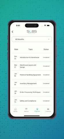 SLBS LMS screenshot