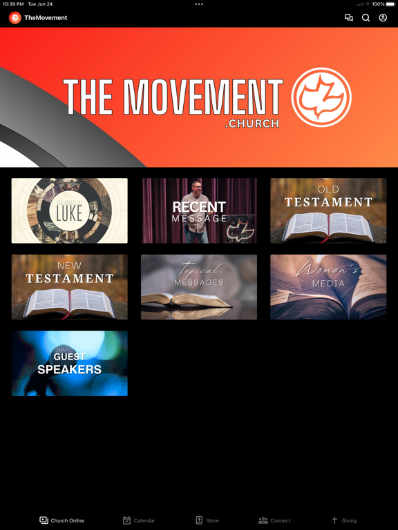 TheMovement.Church iPad screenshot 1 - Education app
