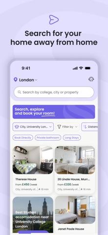 Student.com: college housing iPhone screenshot