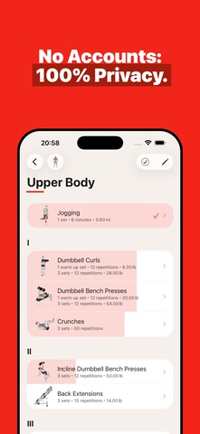 GymBook ・ Strength Training iPhone screenshot