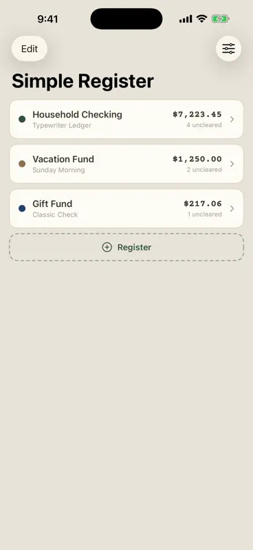 Simple Register screenshot 4 of 7