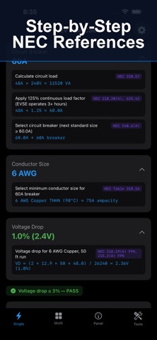 EV Load Calc - NEC Compliant Screenshot 2 of 8