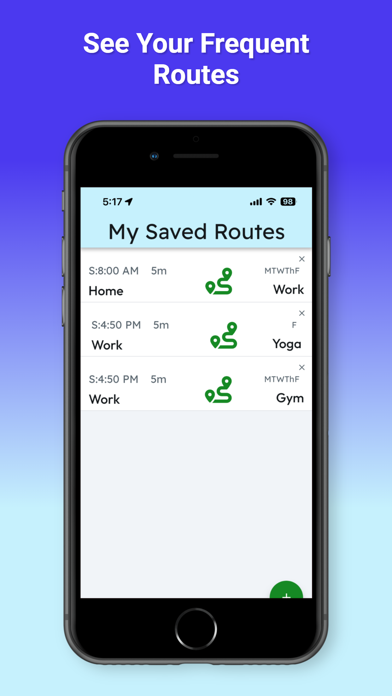 MyCommute: Traffic Alerts iPhone screenshot 5 - Navigation app