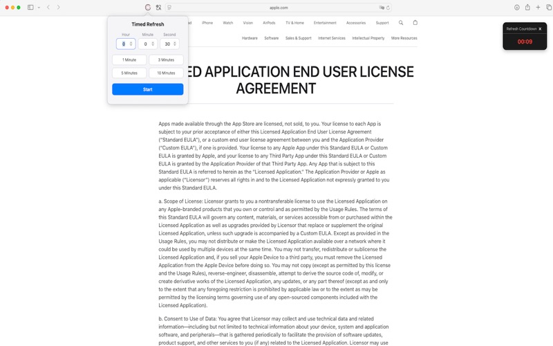 App screenshot