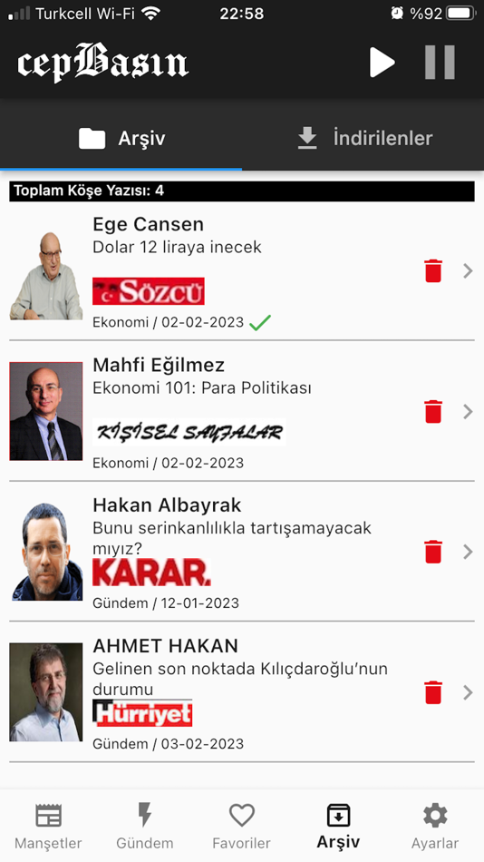 #5. CepBasın (iOS) بواسطة: yasin kaya