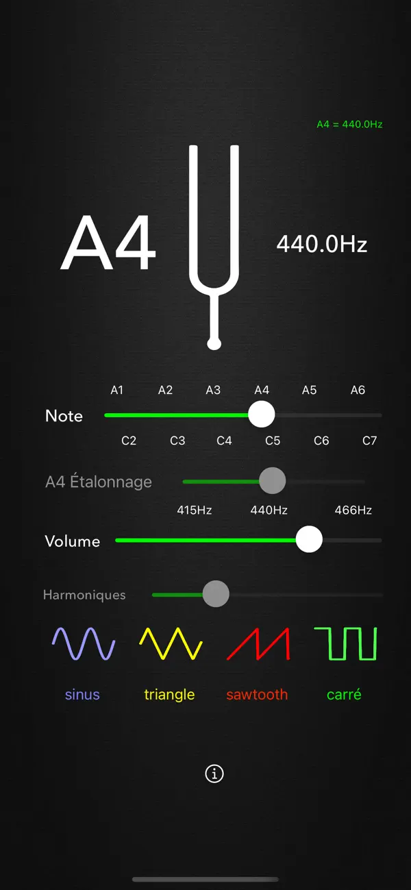 Screenshot #1 pour Diapason Pro