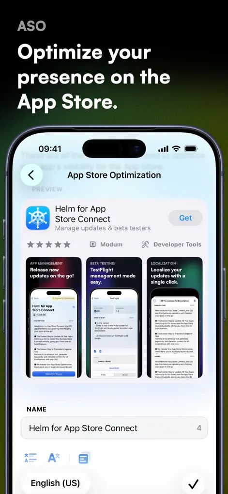 Helm for App Store Connect - Developer Tools App | MWM