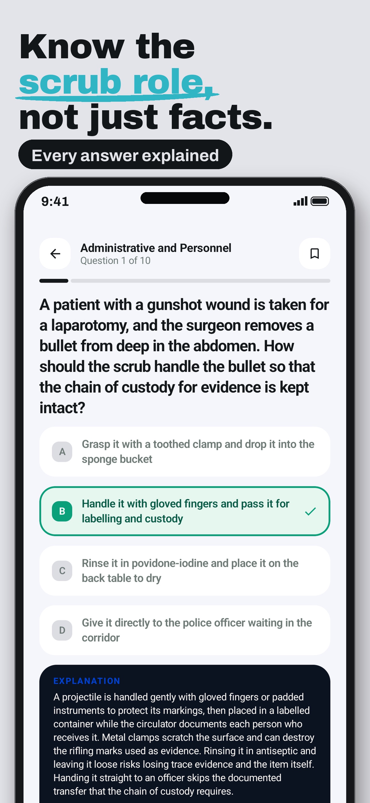 Screenshot 3 of CST Surgical Tech Prep Coach