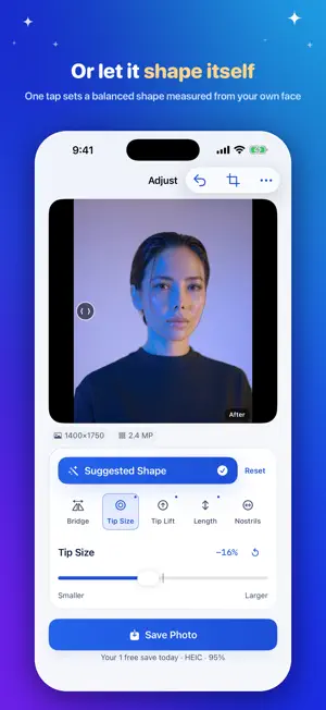Nose Editor: Reshape & Retouch screenshot 3