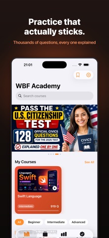 WBF Academy iPhone screenshot