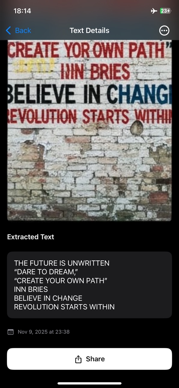 iPhone screenshot