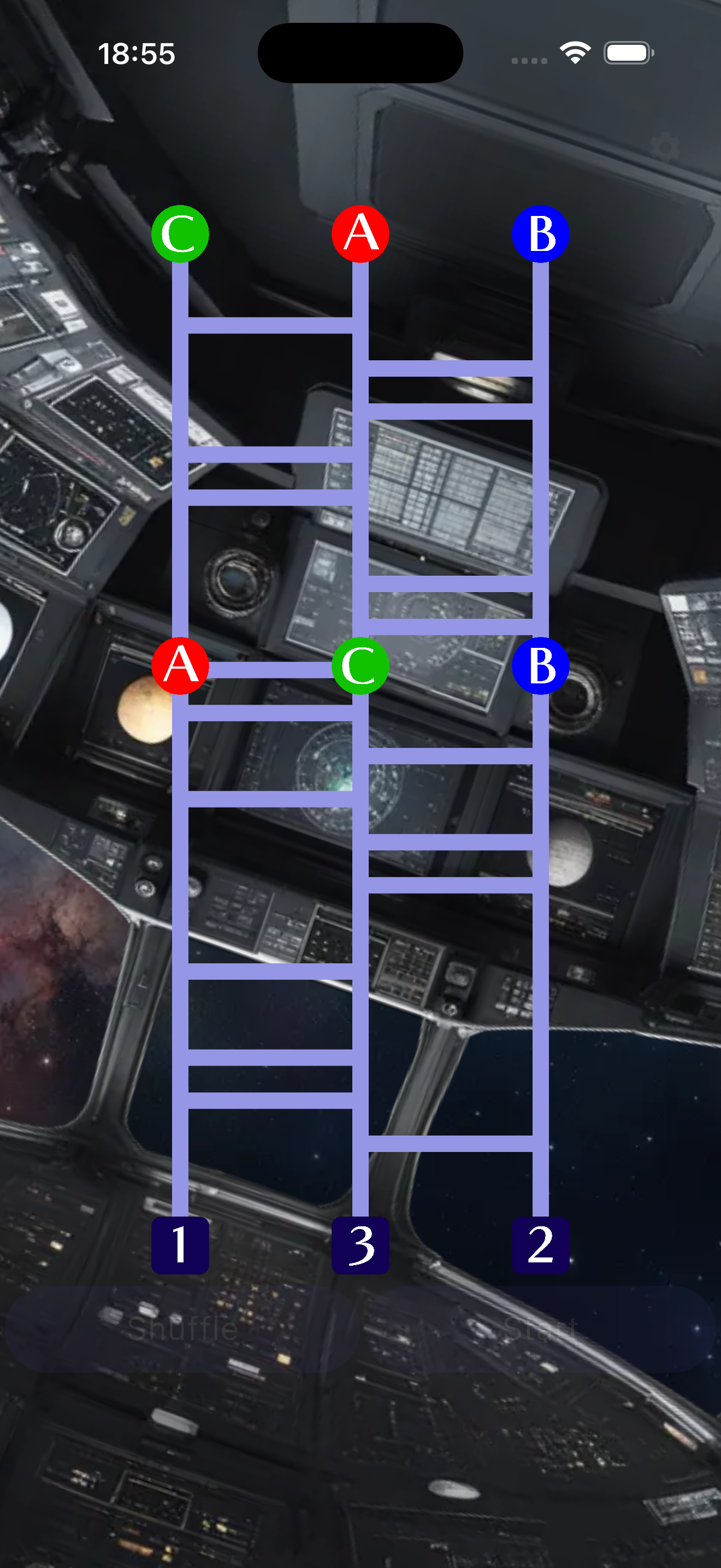 Ladder-style lottery