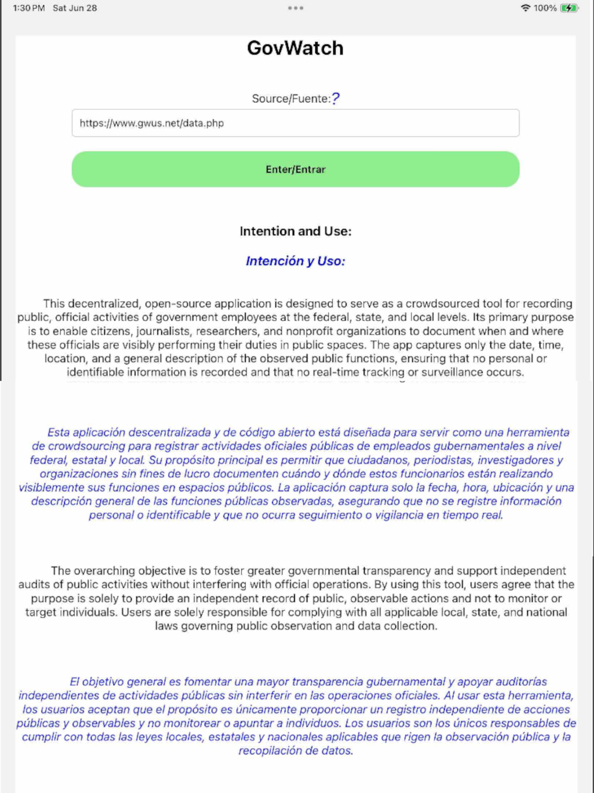 GovWatchApp screenshot 5