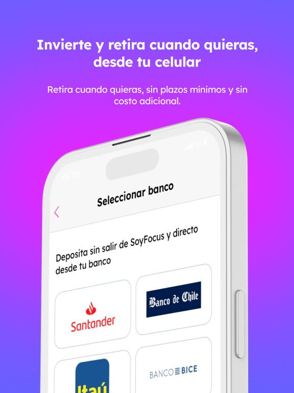 SoyFocus: Ahorro e inversión iPad screenshot 6 - Finance app