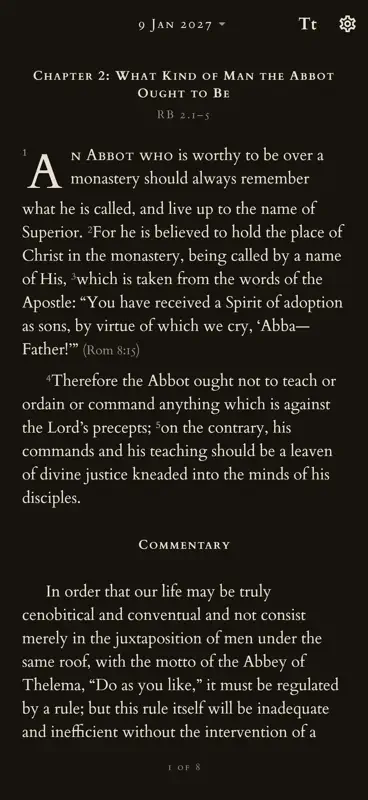 Daily Rule of St. Benedict screenshot 6 of 6