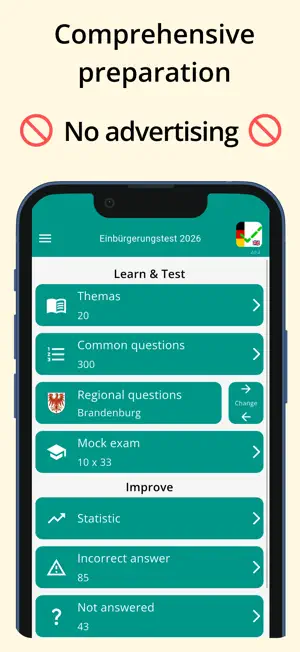 Einbürgerungstest 2026 ! screenshot 1