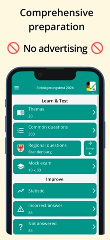 Einbürgerungstest 2026 ! iPhone screenshot