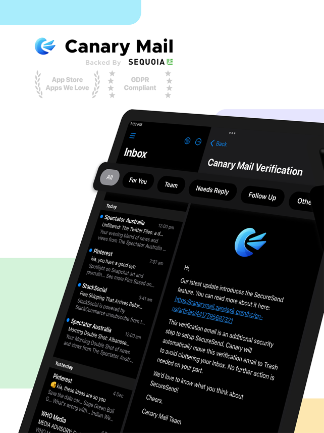 Canary Mail – AI Email Screenshot