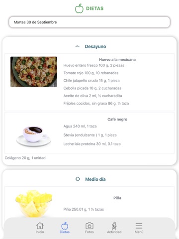 Seguimiento NNutrimind iPad screenshot 8