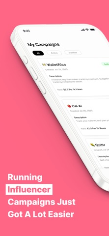 Influenzy: Track, Manage & Pay iPhone screenshot